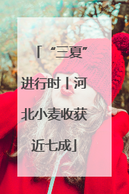 “三夏”进行时丨河北小麦收获近七成