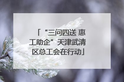 “三问四送 惠工助企”天津武清区总工会在行动