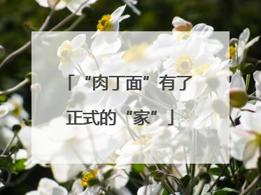 “肉丁面”有了正式的“家”