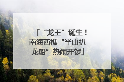 “龙王”诞生！南海西樵“半山扒龙船”热闹开锣