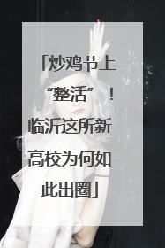 炒鸡节上“整活”！临沂这所新高校为何如此出圈