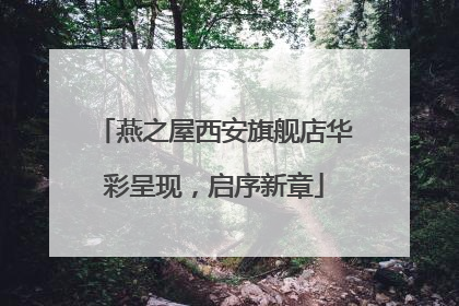 燕之屋西安旗舰店华彩呈现，启序新章
