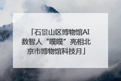 石景山区博物馆AI数智人“噗噗”亮相北京市博物馆科技月