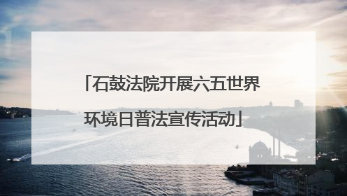 石鼓法院开展六五世界环境日普法宣传活动
