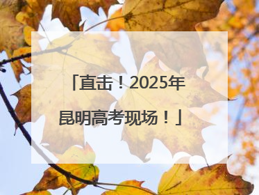 直击！2025年昆明高考现场！