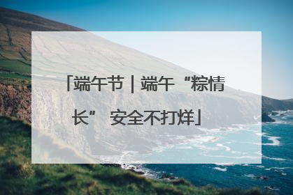 端午节｜端午“粽情长” 安全不打烊