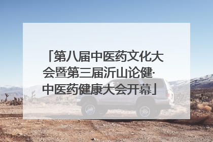 第八届中医药文化大会暨第三届沂山论健·中医药健康大会开幕