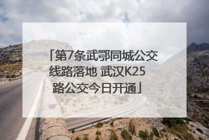第7条武鄂同城公交线路落地 武汉K25路公交今日开通