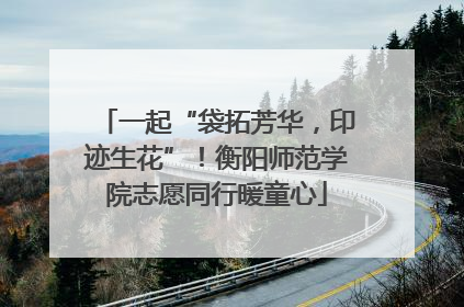 一起“袋拓芳华，印迹生花”！衡阳师范学院志愿同行暖童心