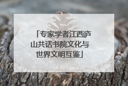 专家学者江西庐山共话书院文化与世界文明互鉴