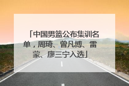中国男篮公布集训名单，周琦、曾凡博、雷蒙、廖三宁入选