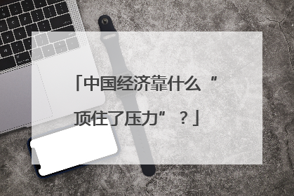 中国经济靠什么“顶住了压力”?