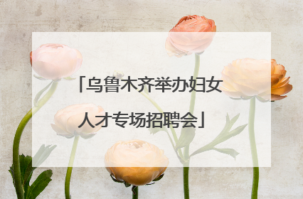 乌鲁木齐举办妇女人才专场招聘会