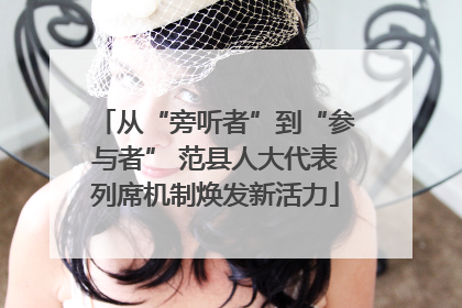 从“旁听者”到“参与者” 范县人大代表列席机制焕发新活力
