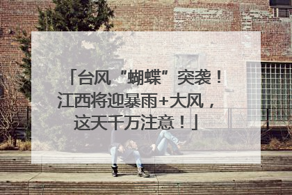 台风“蝴蝶”突袭！江西将迎暴雨+大风，这天千万注意！