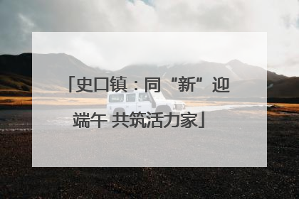 史口镇：同“新”迎端午 共筑活力家
