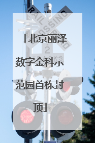 北京丽泽数字金科示范园首栋封顶