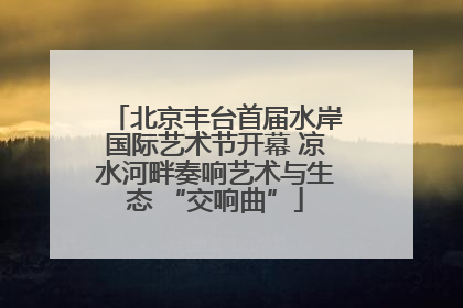 北京丰台首届水岸国际艺术节开幕 凉水河畔奏响艺术与生态 “交响曲”