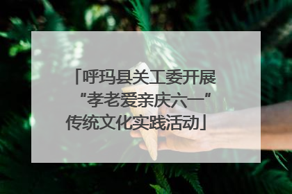 呼玛县关工委开展“孝老爱亲庆六一”传统文化实践活动