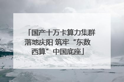 国产十万卡算力集群落地庆阳 筑牢“东数西算”中国底座