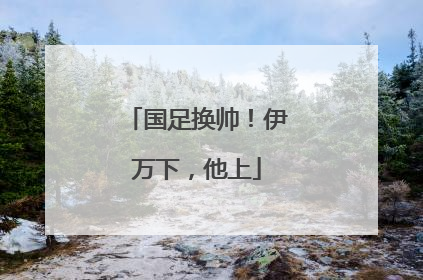 国足换帅！伊万下，他上