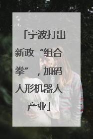 宁波打出新政“组合拳”，加码人形机器人产业