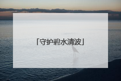 守护碧水清波