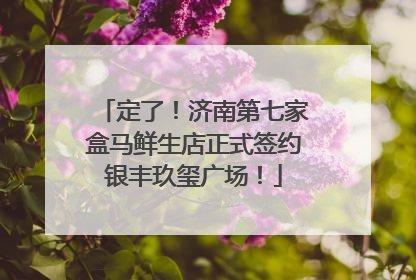 定了！济南第七家盒马鲜生店正式签约银丰玖玺广场！