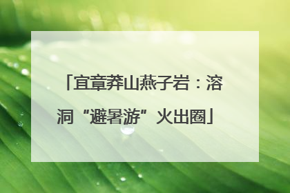 宜章莽山燕子岩：溶洞“避暑游”火出圈