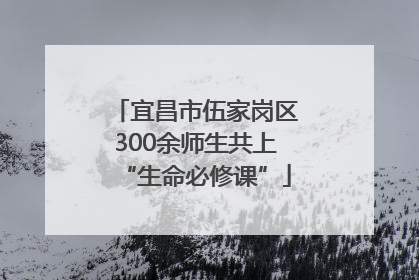 宜昌市伍家岗区300余师生共上“生命必修课”