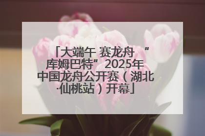 大端午 赛龙舟 “库姆巴特”2025年中国龙舟公开赛（湖北·仙桃站）开幕