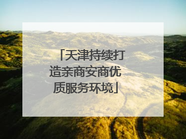 天津持续打造亲商安商优质服务环境