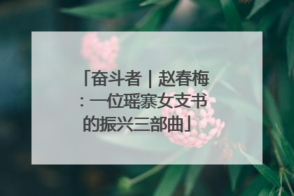 奋斗者｜赵春梅：一位瑶寨女支书的振兴三部曲