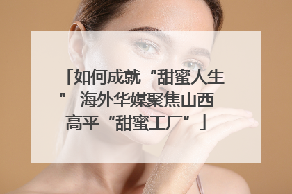 如何成就“甜蜜人生” 海外华媒聚焦山西高平“甜蜜工厂”