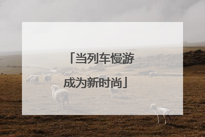 当列车慢游成为新时尚