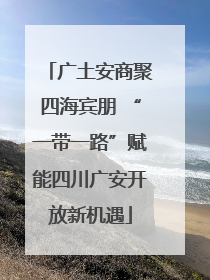 广土安商聚四海宾朋 “一带一路”赋能四川广安开放新机遇