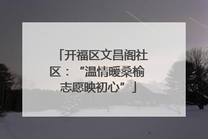 开福区文昌阁社区：“温情暖桑榆 志愿映初心”