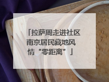 拉萨周走进社区 南京居民藏地风情“零距离”