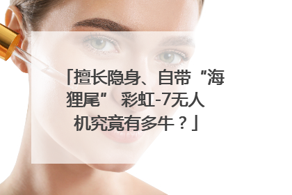 擅长隐身、自带“海狸尾” 彩虹-7无人机究竟有多牛？