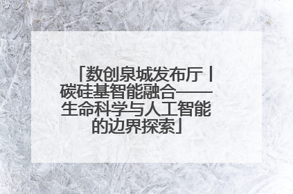 数创泉城发布厅丨碳硅基智能融合——生命科学与人工智能的边界探索