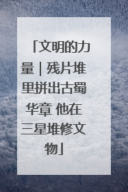 文明的力量｜残片堆里拼出古蜀华章 他在三星堆修文物