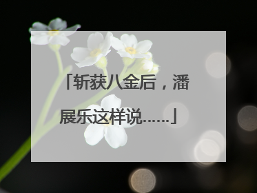 斩获八金后，潘展乐这样说……