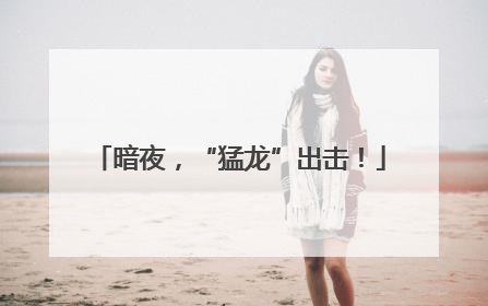 暗夜，“猛龙”出击！