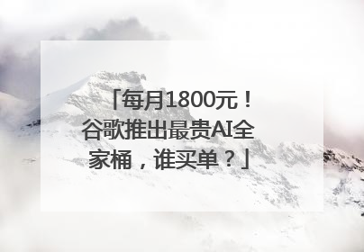 每月1800元！谷歌推出最贵AI全家桶，谁买单？