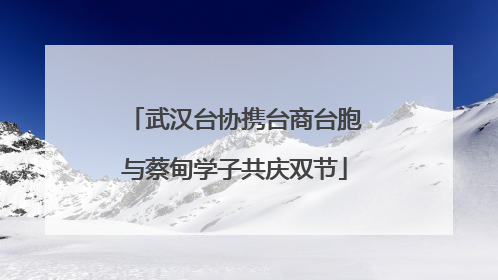 武汉台协携台商台胞与蔡甸学子共庆双节