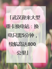 武汉迎来大型重卡换电站：换电只需5分钟，续航高达800公里