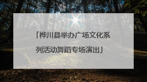 桦川县举办广场文化系列活动舞蹈专场演出