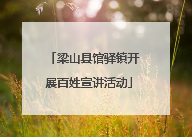 梁山县馆驿镇开展百姓宣讲活动