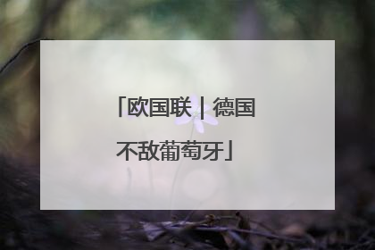 欧国联｜德国不敌葡萄牙