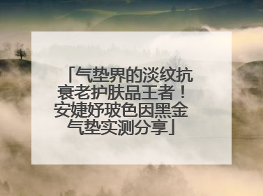 气垫界的淡纹抗衰老护肤品王者！安婕妤玻色因黑金气垫实测分享